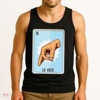 Lo Viste Mexican Slang Chicano Bingo Cards Tank Top thumb 3
