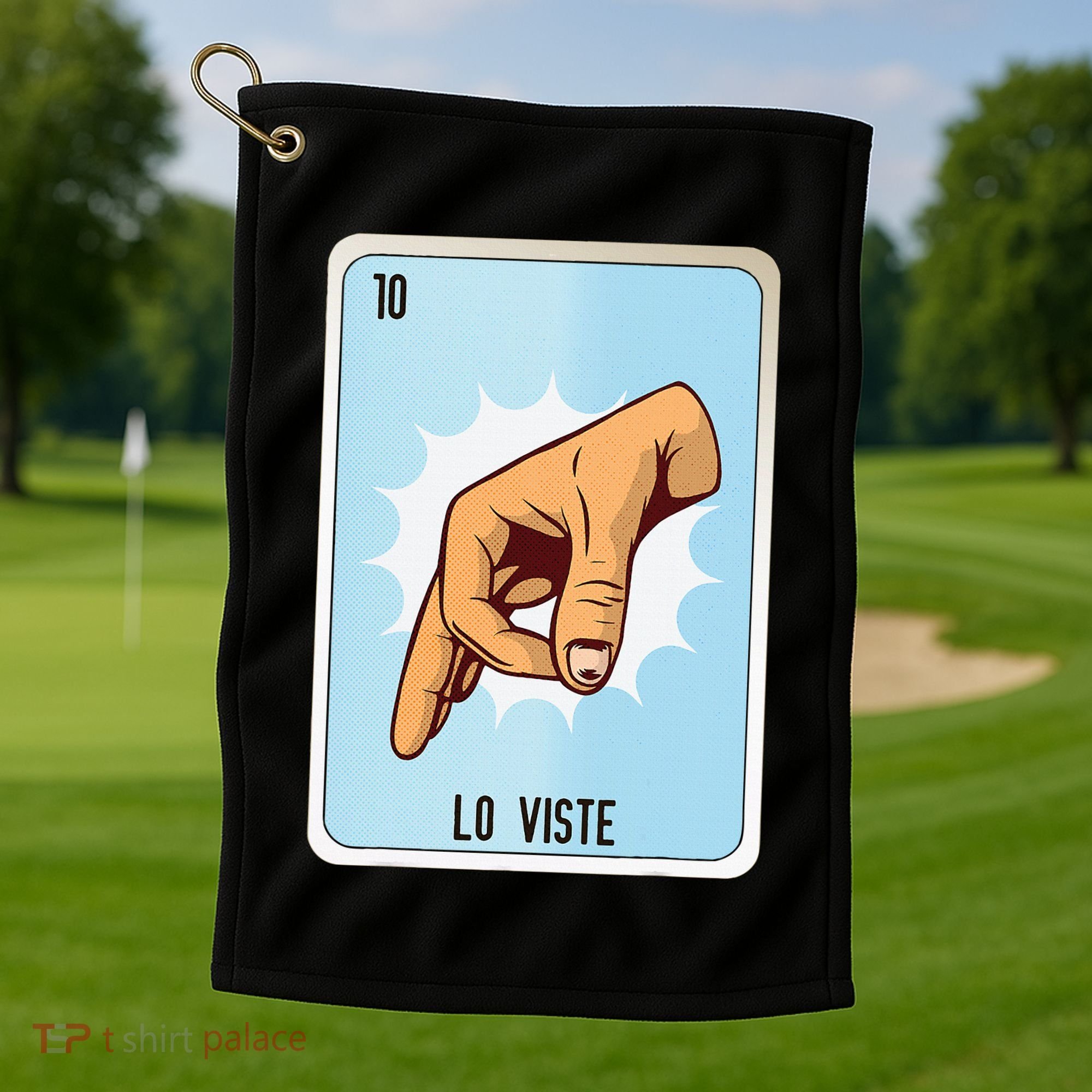 Lo Viste Mexican Slang Chicano Bingo Cards Golf Towel