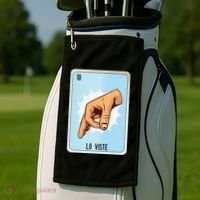 Lo Viste Mexican Slang Chicano Bingo Cards Golf Towel thumb 2