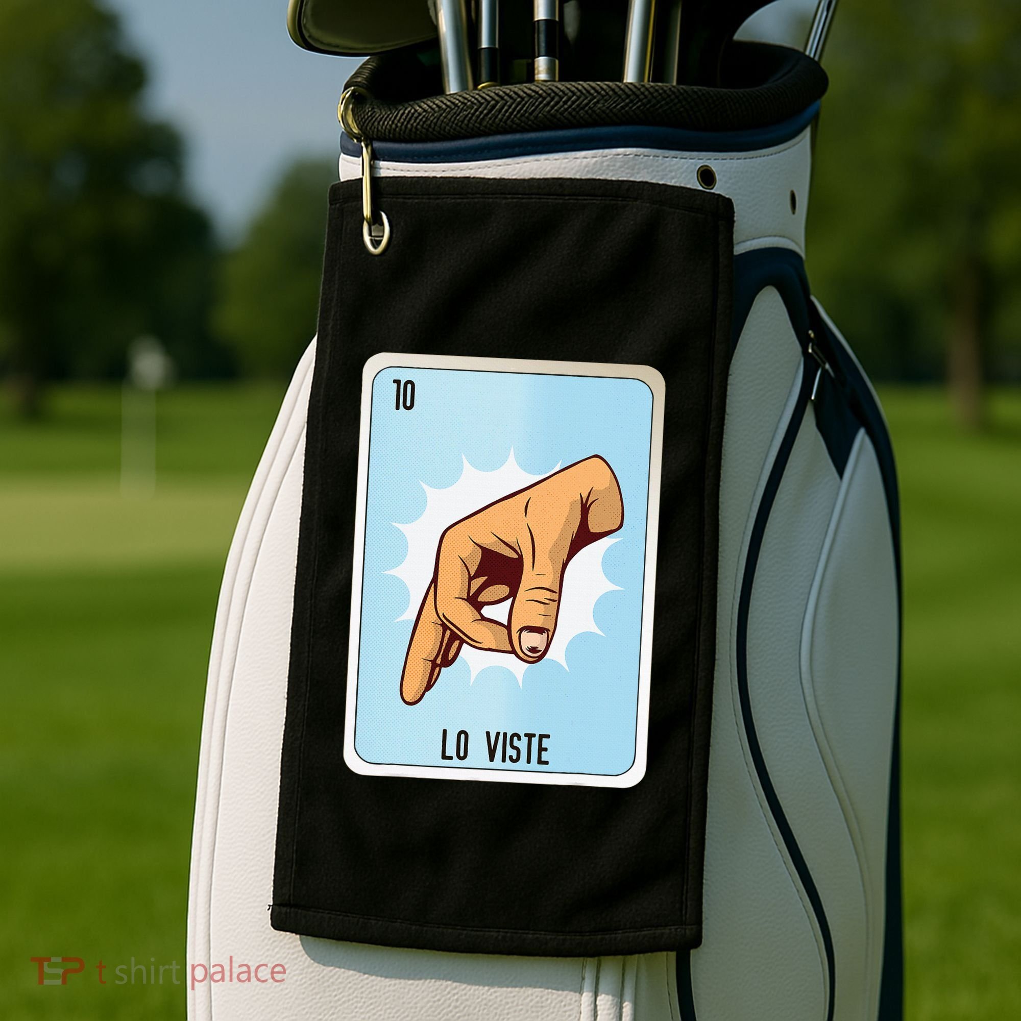 Lo Viste Mexican Slang Chicano Bingo Cards Golf Towel