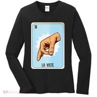 Lo Viste Mexican Slang Chicano Bingo Cards Women's Long Sleeve Shirt thumb 0