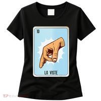 Lo Viste Mexican Slang Chicano Bingo Cards Women's T-Shirt thumb 0