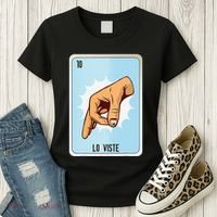 Lo Viste Mexican Slang Chicano Bingo Cards Women's T-Shirt thumb 3