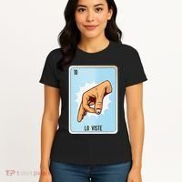 Lo Viste Mexican Slang Chicano Bingo Cards Women's T-Shirt thumb 4
