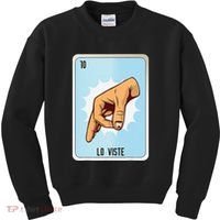 Lo Viste Mexican Slang Chicano Bingo Cards Kids Sweatshirt thumb 0