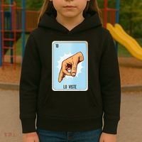 Lo Viste Mexican Slang Chicano Bingo Cards Kids Hoodie thumb 3