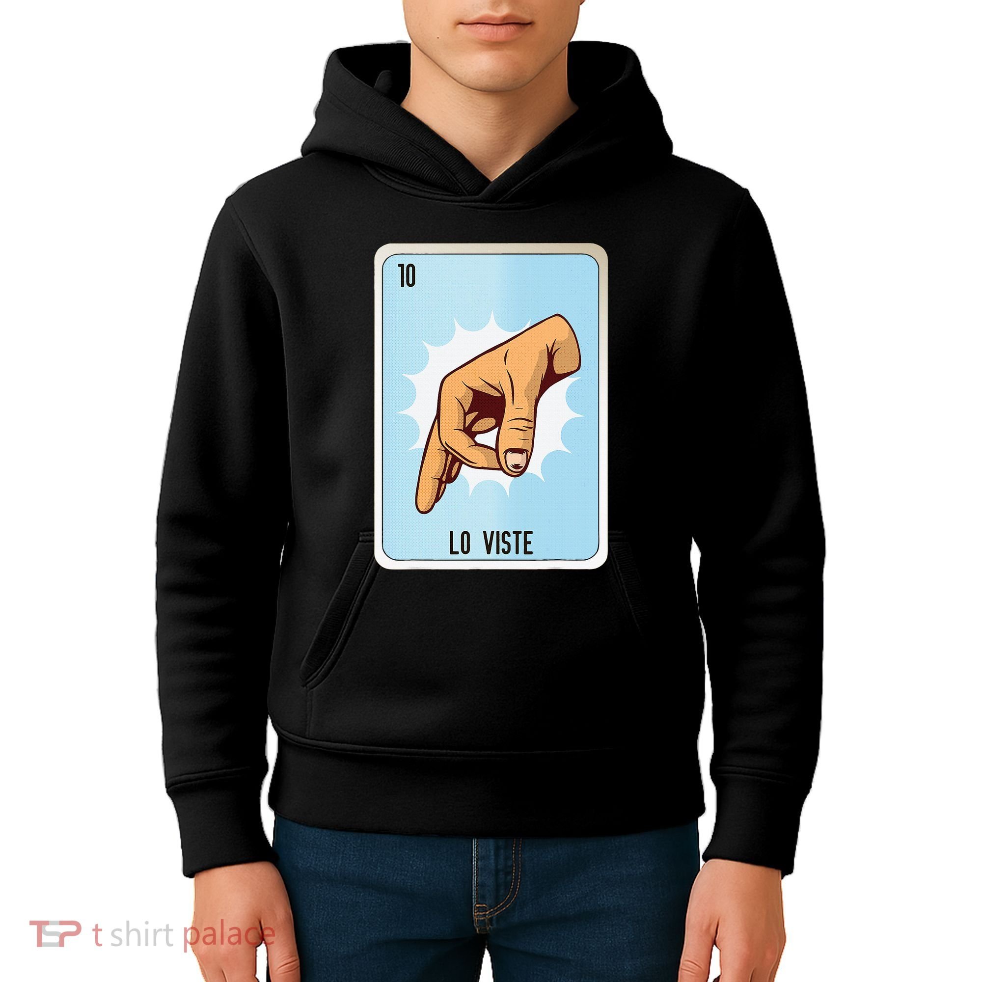 Lo Viste Mexican Slang Chicano Bingo Cards Kids Hoodie