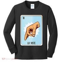 Lo Viste Mexican Slang Chicano Bingo Cards Kids Long Sleeve Shirt thumb 0