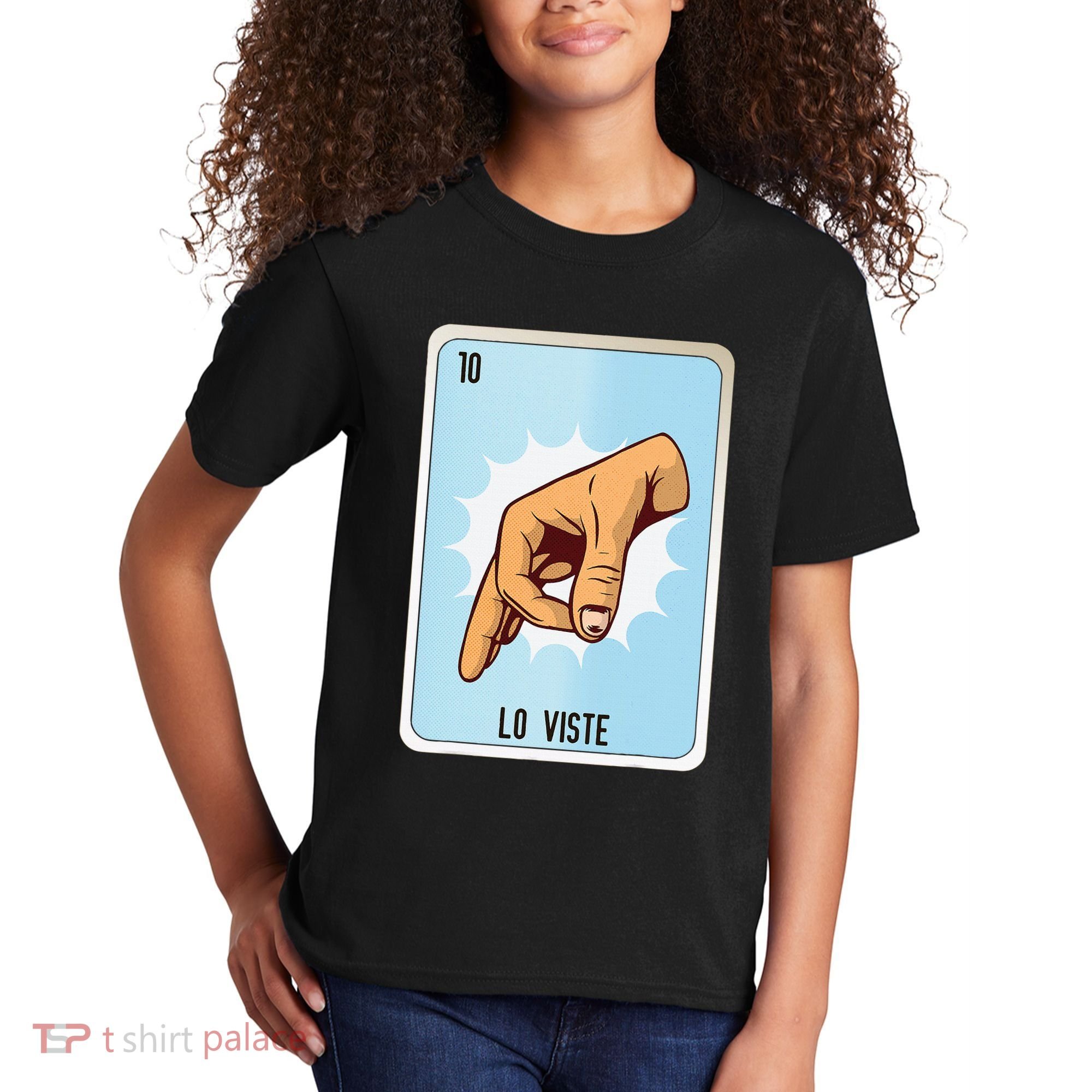 Lo Viste Mexican Slang Chicano Bingo Cards Kids T-Shirt