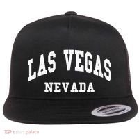 Las Vegas Nevada Throwback Flat Bill Trucker Hat thumb 0
