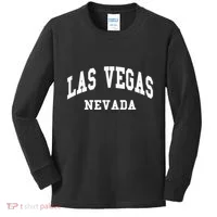 Las Vegas Nevada Throwback Kids Long Sleeve Shirt thumb 0