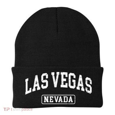 Las Vegas Nevada Retro Worn Style Design Classic Beanie