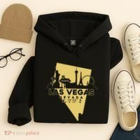 Las Vegas Nevada Skyline Gps Coordinates Hoodie thumb 4