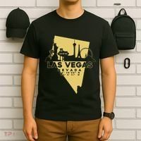 Las Vegas Nevada Skyline Gps Coordinates T-Shirt thumb 6