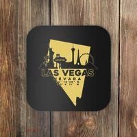 Las Vegas Nevada Skyline Gps Coordinates Coaster thumb 0