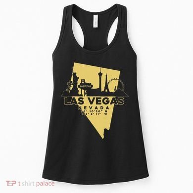 Las Vegas Nevada Skyline Gps Coordinates Women's Tank Top