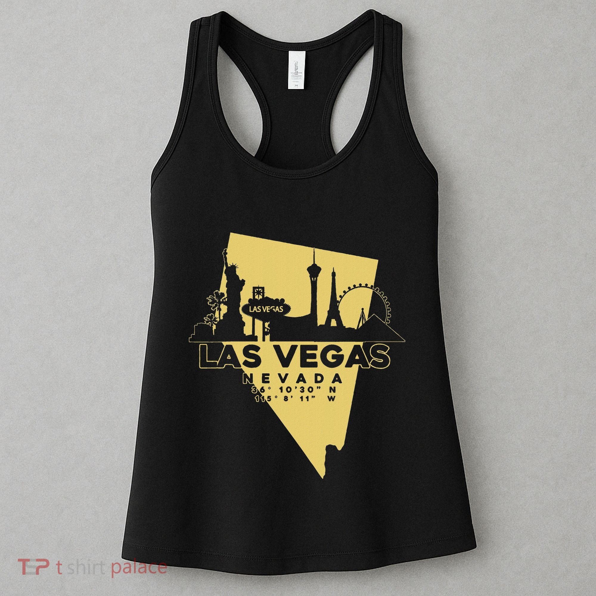 Las Vegas Nevada Skyline Gps Coordinates Women's Tank Top