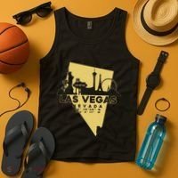 Las Vegas Nevada Skyline Gps Coordinates Tank Top thumb 4