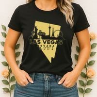 Las Vegas Nevada Skyline Gps Coordinates Women's T-Shirt thumb 2