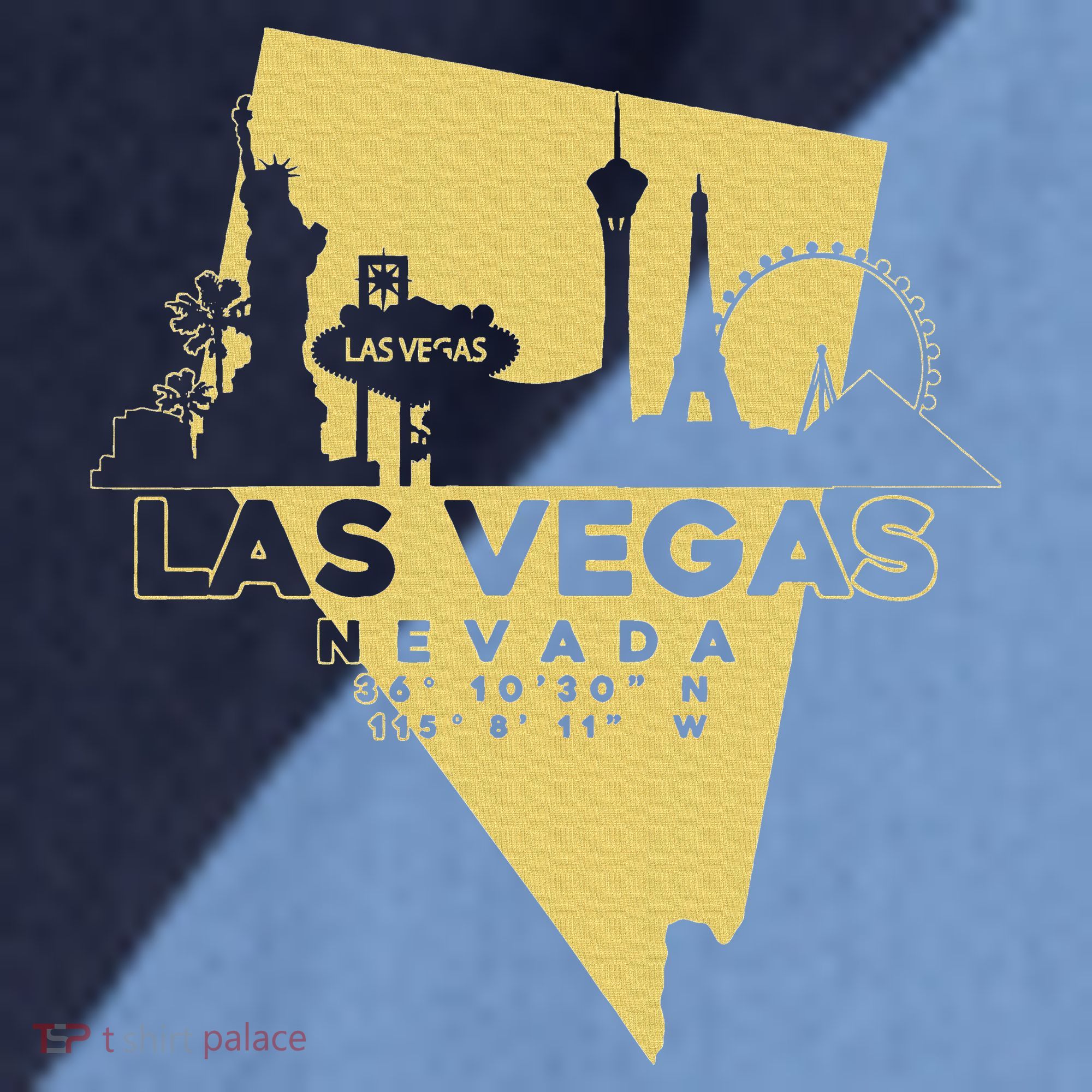 Las Vegas Nevada Skyline Gps Coordinates Raglan Baseball Sleeve Shirt