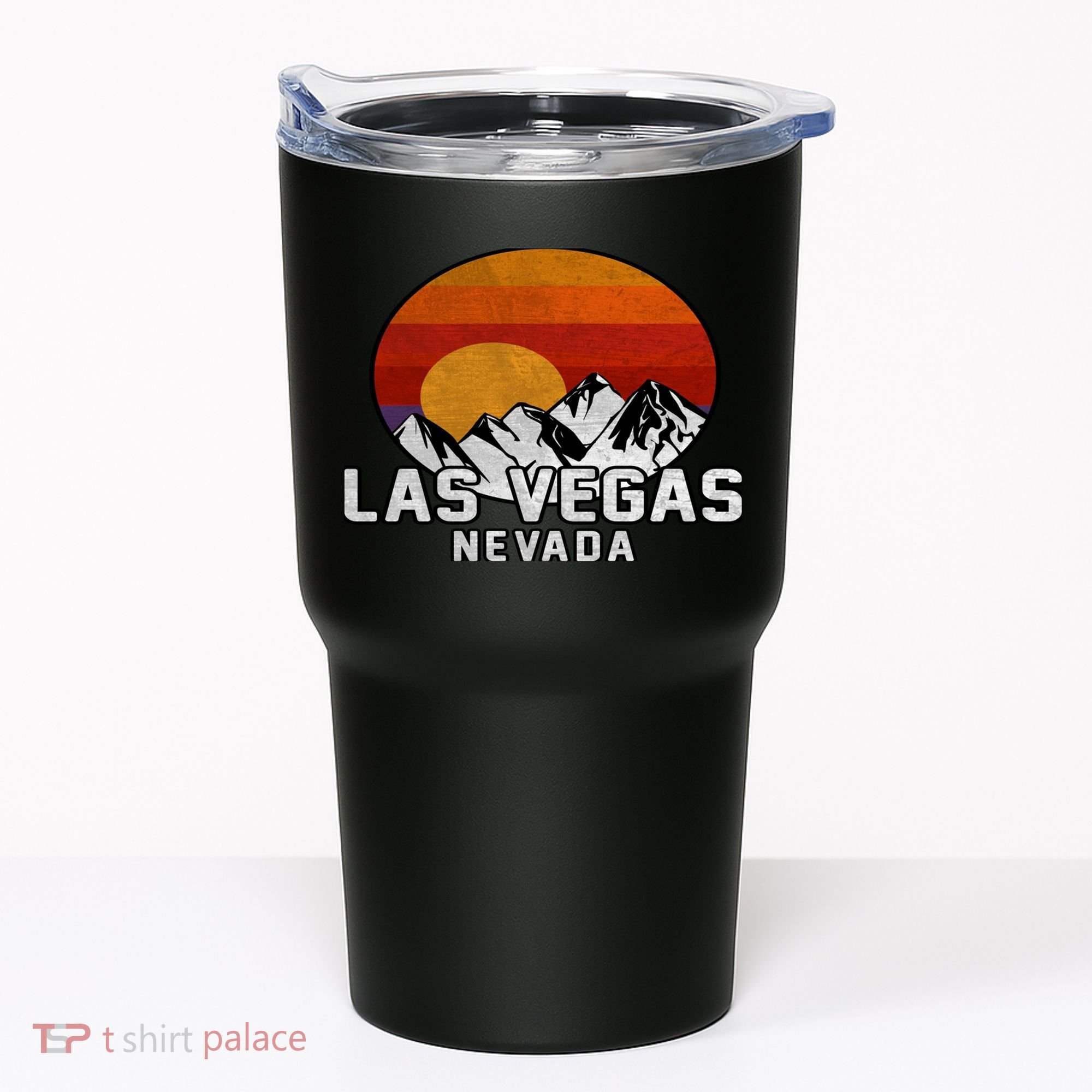 Las Vegas Nevada Retro Mountain Sunset Tumbler