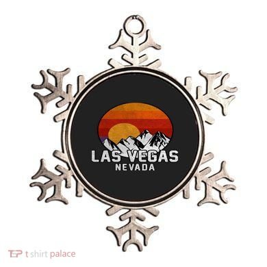 Las Vegas Nevada Retro Mountain Sunset Ornament