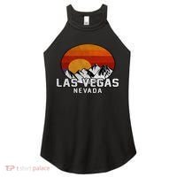 Las Vegas Nevada Retro Mountain Sunset Women's Perfect Tri Rocker Tank thumb 0