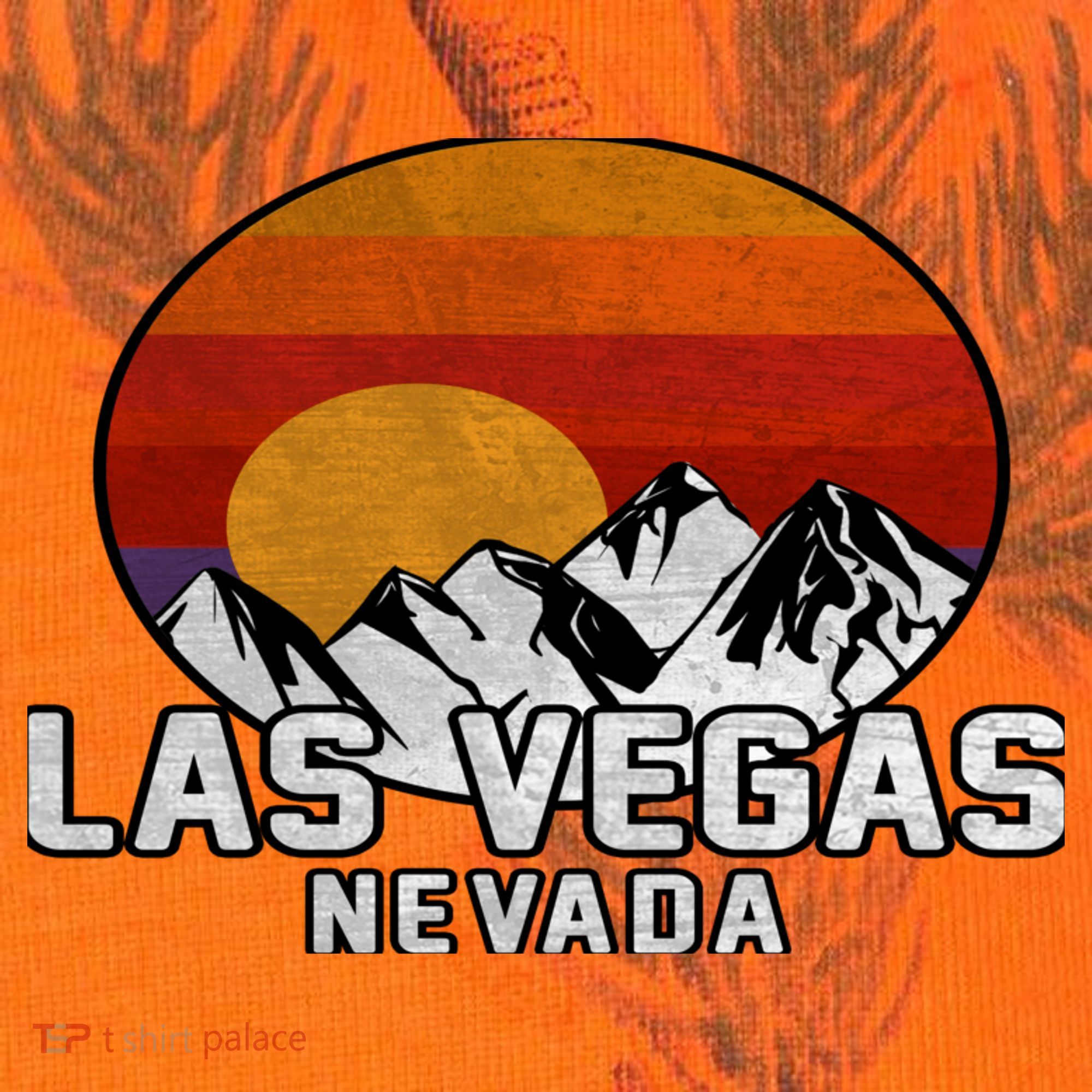 Las Vegas Nevada Retro Mountain Sunset Kati Licensed 12" Camo Cuffed Beanie