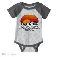 Las Vegas Nevada Retro Mountain Sunset Infant Baby Jersey Bodysuit thumb 0