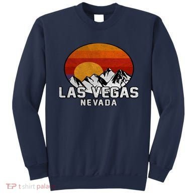 Las Vegas Nevada Retro Mountain Sunset Sweatshirt