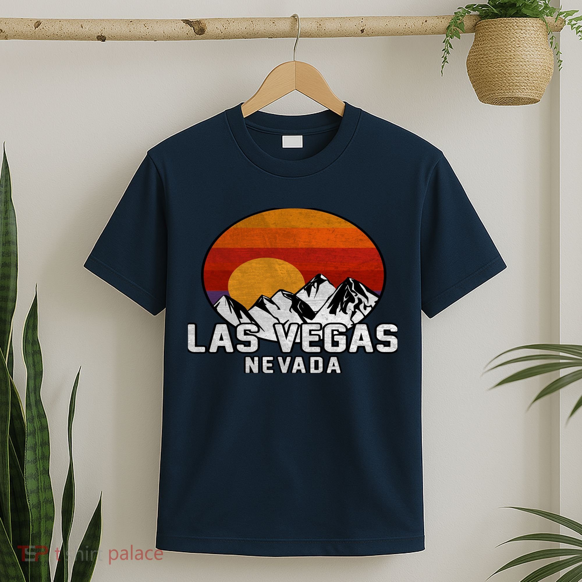 Las Vegas Nevada Retro Mountain Sunset T-Shirt