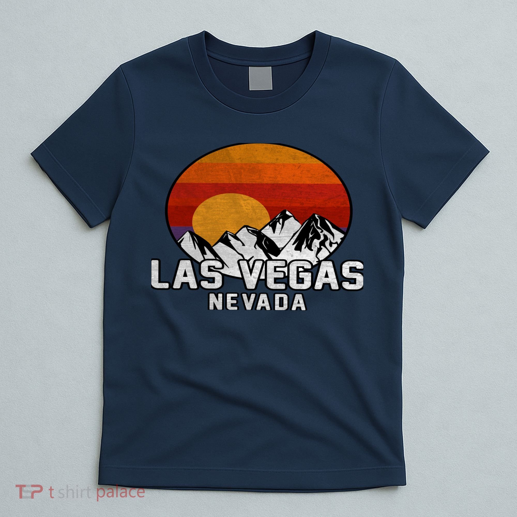 Las Vegas Nevada Retro Mountain Sunset T-Shirt