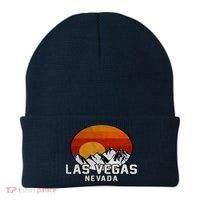 Las Vegas Nevada Retro Mountain Sunset Beanie thumb 0