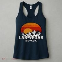 Las Vegas Nevada Retro Mountain Sunset Women's Tank Top thumb 3