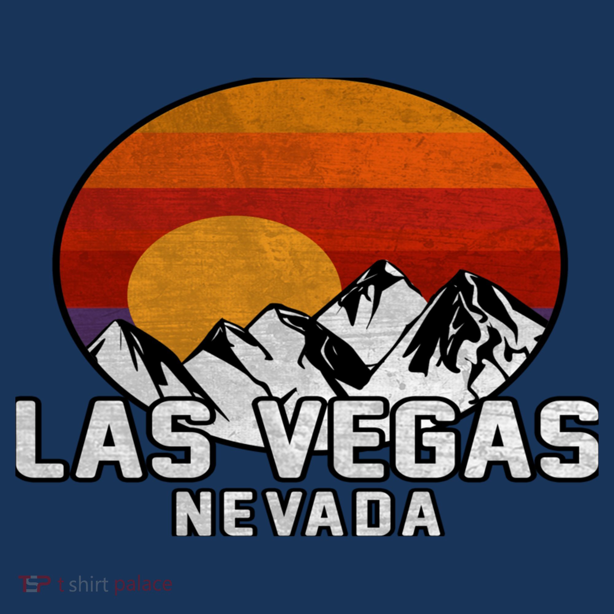 Las Vegas Nevada Retro Mountain Sunset Women's Tank Top
