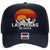 Las Vegas Nevada Retro Mountain Sunset Hat thumb 0