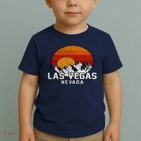 Las Vegas Nevada Retro Mountain Sunset Toddler T-Shirt thumb 2