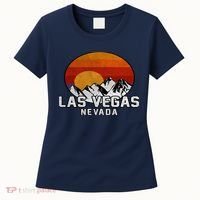 Las Vegas Nevada Retro Mountain Sunset Women's T-Shirt thumb 0