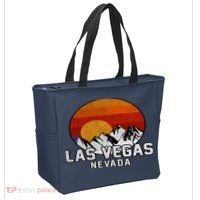 Las Vegas Nevada Retro Mountain Sunset Tote Bag thumb 2