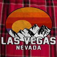 Las Vegas Nevada Retro Mountain Sunset Men's Flannel Plaid Pajama Pants thumb 2