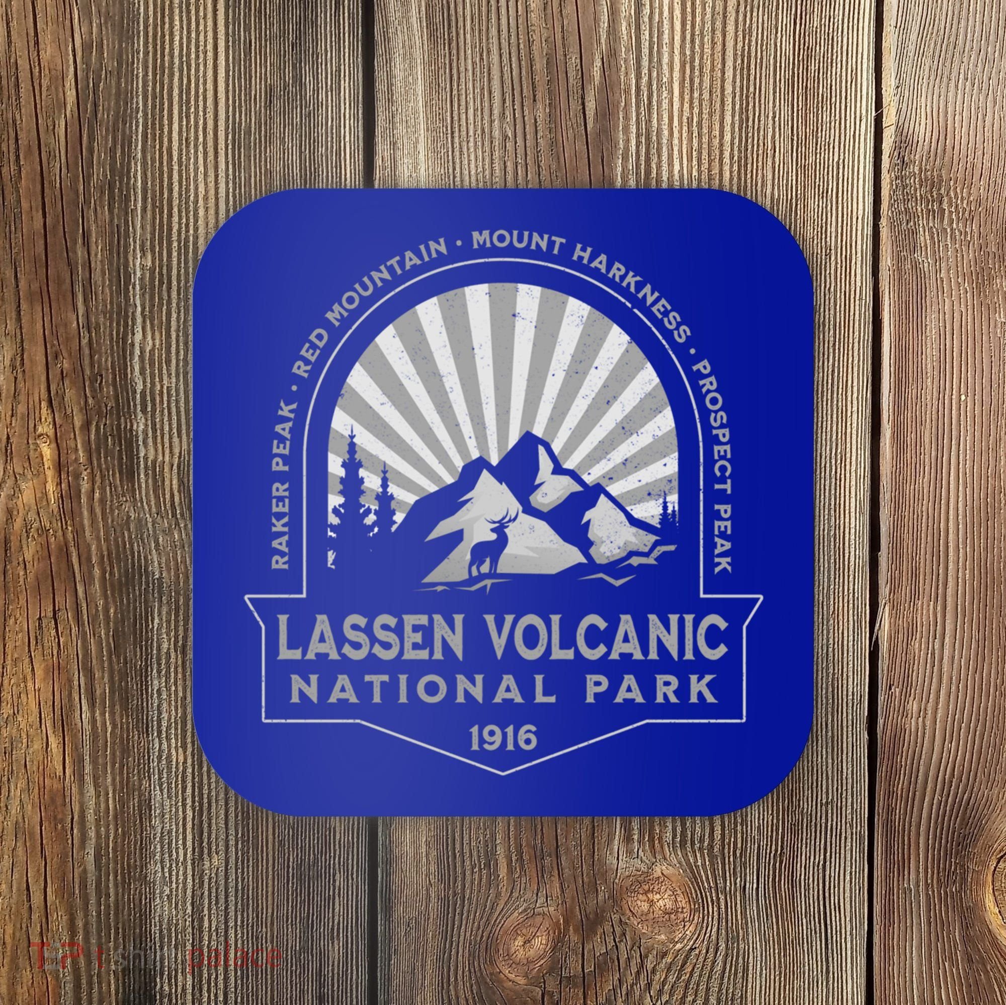 Lassen Volcanic National Park California Retro Souvenir Meaningful Gift Coaster