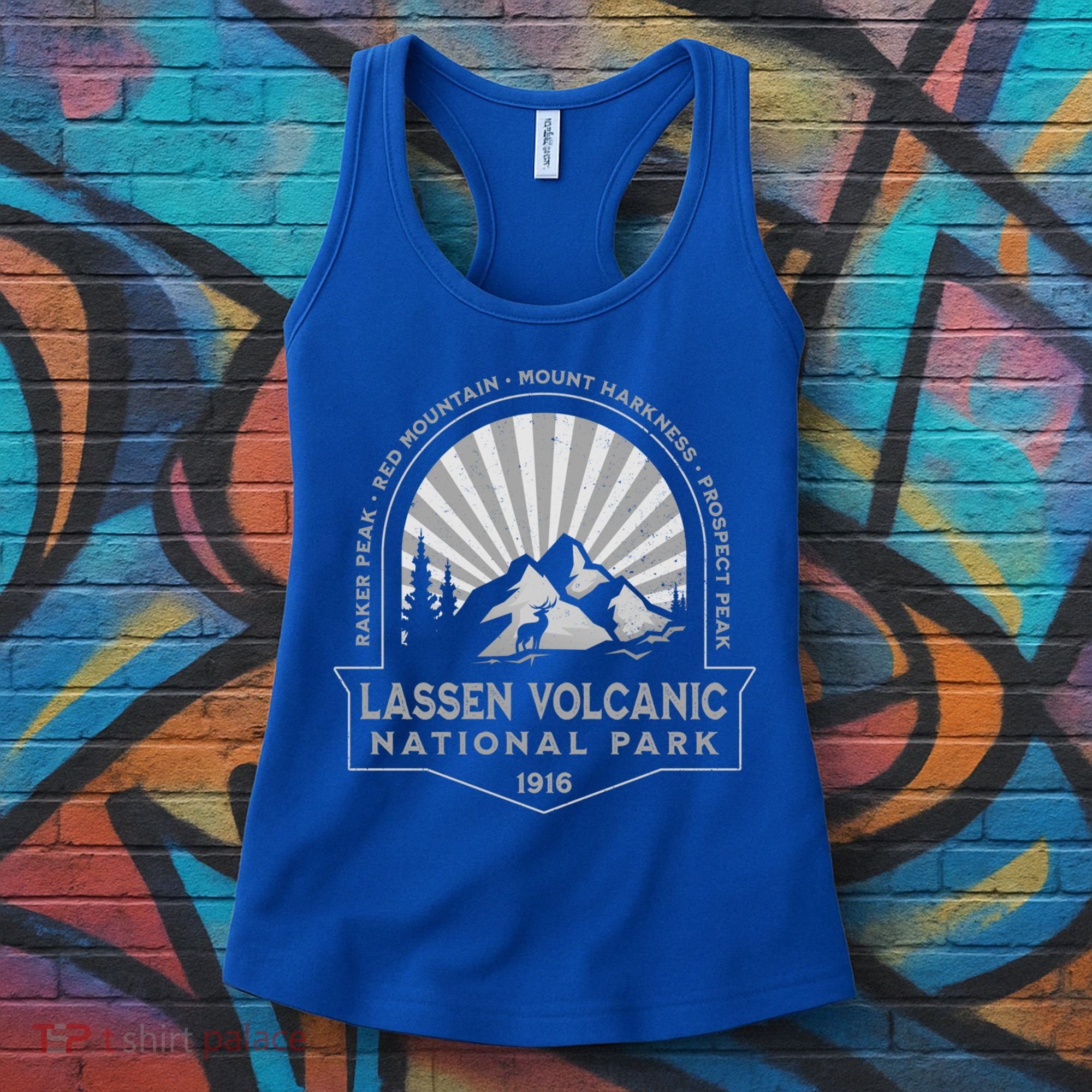Lassen Volcanic National Park California Retro Souvenir Meaningful Gift Women's Tank Top