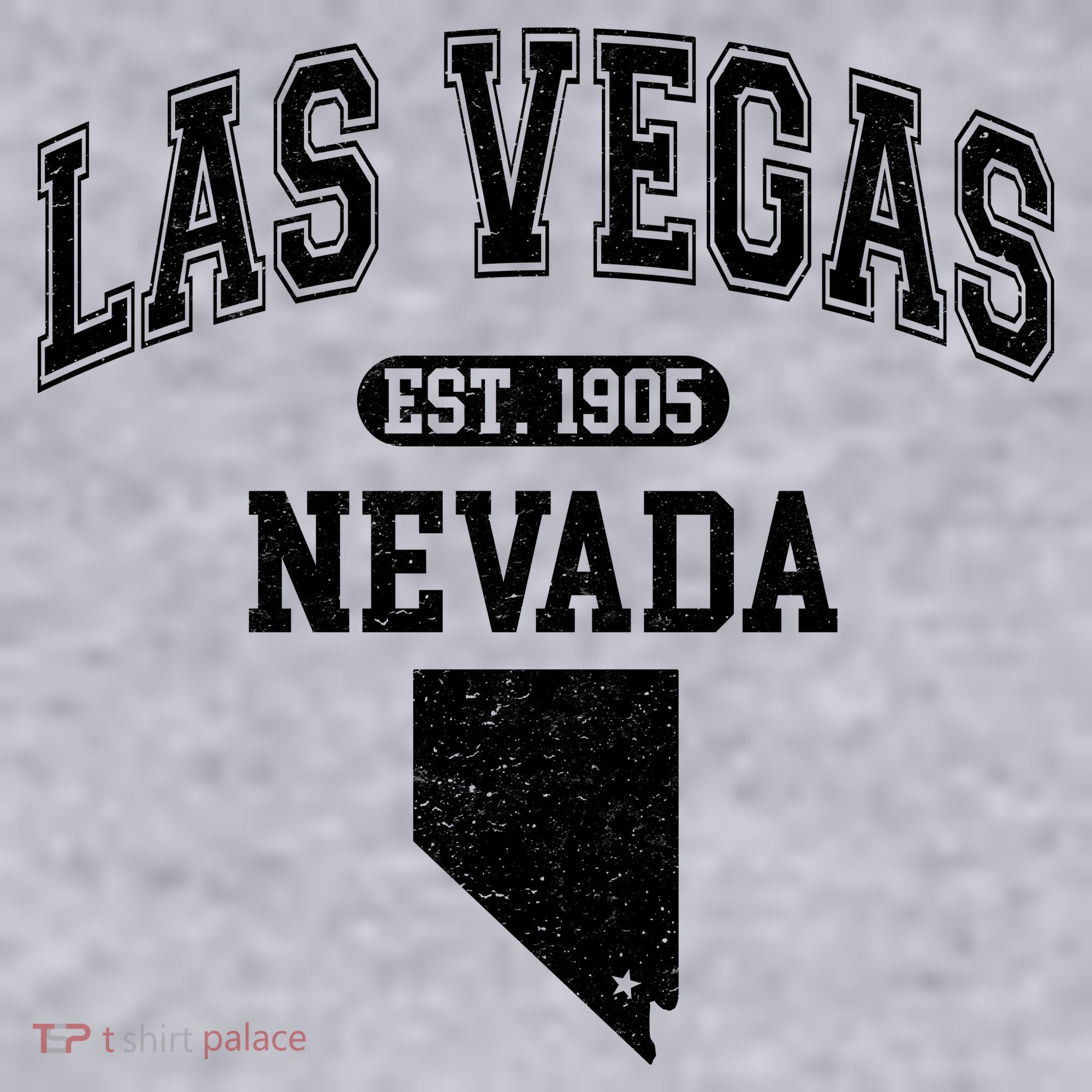 Las Vegas Nevada Est 1905 Varsity Women's Racerback Cropped Tank