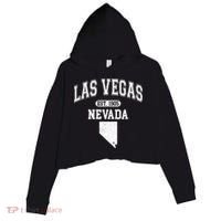 Las Vegas Nevada Est 1905 Varsity Crop Fleece Hoodie thumb 0