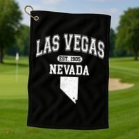 Las Vegas Nevada Est 1905 Varsity Golf Towel thumb 1
