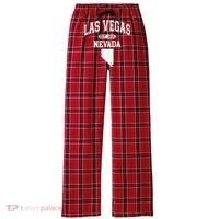 Las Vegas Nevada Est 1905 Varsity Women's Flannel Plaid Pajama Pants thumb 0