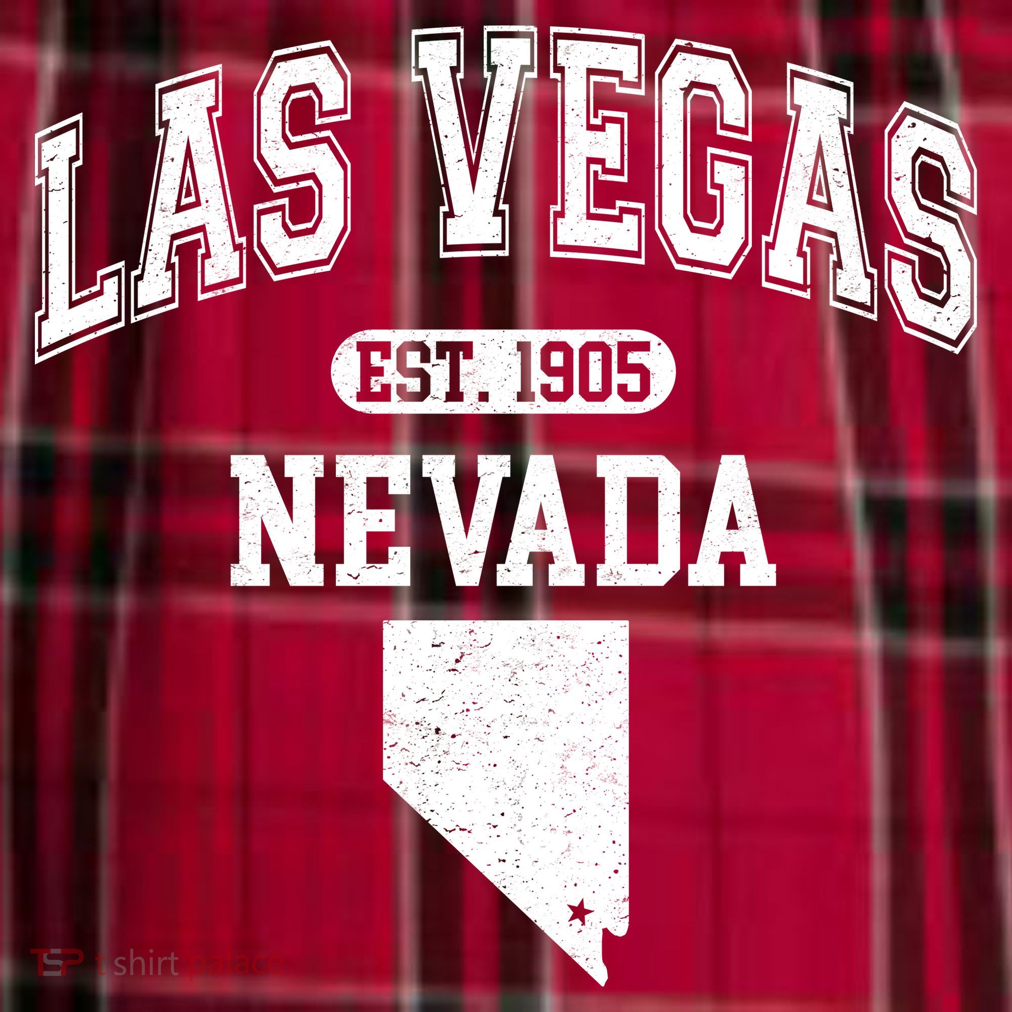 Las Vegas Nevada Est 1905 Varsity Women's Flannel Plaid Pajama Pants