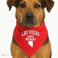 Las Vegas Nevada Est 1905 Varsity USA-Made Doggie Bandana thumb 1