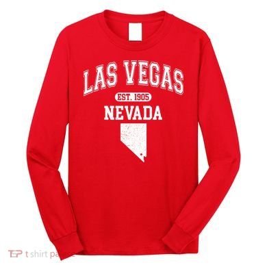 Las Vegas Nevada Est 1905 Varsity Long Sleeve Shirt