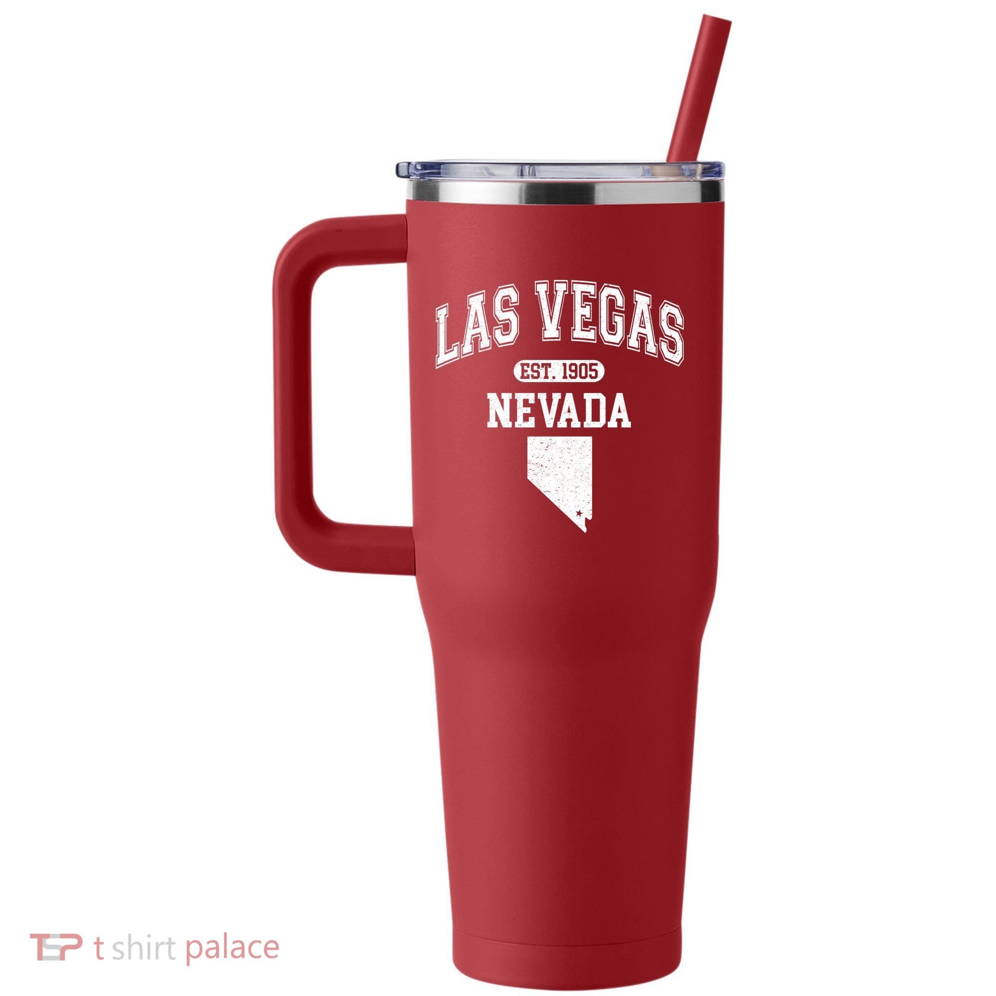 Las Vegas Nevada Est 1905 Varsity 40oz Vacuum Insulated Stainless Steel Travel Tumbler